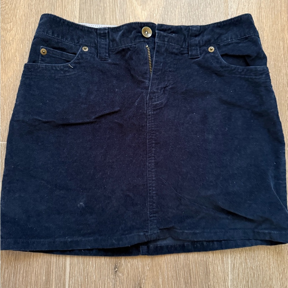 Vineyard Vines Navy Blue Corduroy Skirt